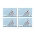 thumbnail image 2 of MKHERT Funny Smiling Snowy Owl Adorable Animal Placemats Table Mats for Dining Room Kitchen Table Decoration 12x18 inch,Set of 4, 2 of 4
