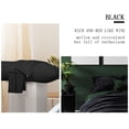 thumbnail image 4 of Unique Bargains Pillowcases 2 Pack 100% Cotton Body Pillow Covers Black 20" x 72", 4 of 8