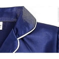 thumbnail image 3 of Kids Toddler Baby Girl Boy Satin Pajamas Set Long Short Sleeve Button-down Pajama Shirt Top+pants Bottoms Sleepwear Outfits, 3 of 4