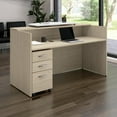 thumbnail image 2 of Arrive 72W x 30D Reception Desk with Drawers in Natural Elm - Engineered Wood, 2 of 5