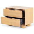 thumbnail image 6 of Safavieh Addyson Solid Wood 2 Drawer Nightstand in Natural, 6 of 15