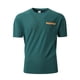 thumbnail image 1 of Tops para hombre, blusas y camisas de manga corta con cuello redondo para hombre, blusas versátiles de moda para hombre, de color liso, con bolsillos, de manga corta y cuello redondo, abrigo de poliés, 1 of 7