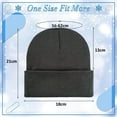 thumbnail image 2 of Paquete de 3 gorros unisex de invierno con diseño de calavera, gorros de punto con puños, gorros con borde enrollable para hombres y mujeres al aire libre, 2 of 8