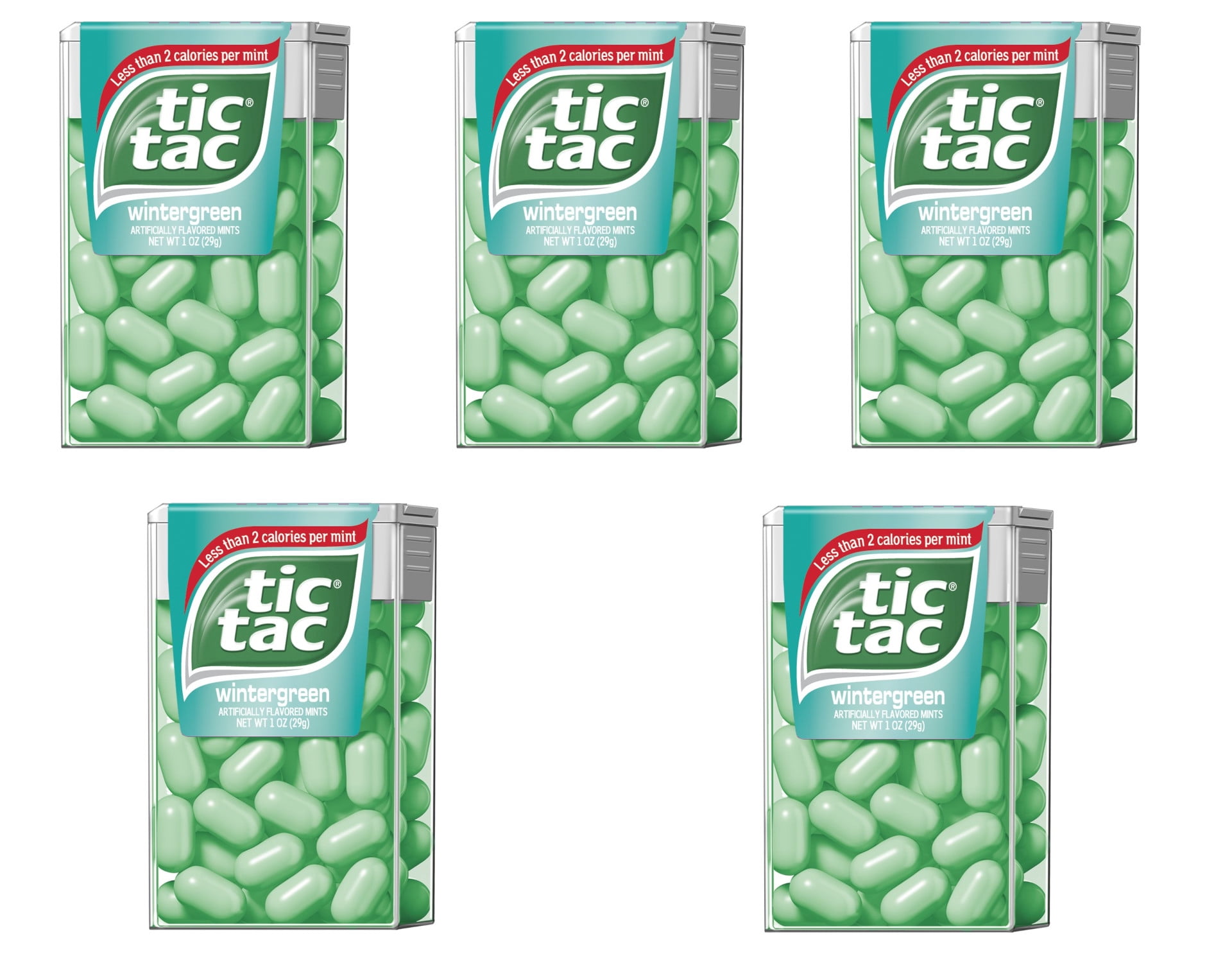 5 Pack - Tic Tac Wintergreen 1oz Each