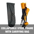 thumbnail image 6 of Bliss Hammocks Collapsible Beach Chair W/ Cup Holder & Storage Bag, 275 lb. Capacity (Amber Leaf), 6 of 8