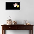thumbnail image 3 of PinPix 24x12 Custom Cork Bulletin Board Solid Black Poster Board Has a Fabric Style Canvas Finish, Framed in Solid Black, by ArtToFrames (PinPix-622), 3 of 5