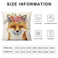 thumbnail image 5 of COMIO  Welcome Cute Fox Throw Pillow Cover,Autumn Fox Halloween Buffalo Check Plaid Autumn Harvest Thanksgiving Holiday Decor for Home, 5 of 5