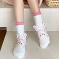 thumbnail image 3 of Fuzzy Socks for Women Warm Fluffy Socks Winter Slipper Socks Soft Cute Rabbit Animal Socks Gifts, 3 of 3