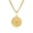 Gold, variant on Stainless Steel Compass Pendant Necklace for Men, Classic Navigator Style Forged Jewelry, Durable Fashion Accessory for Daily Wear, Ideal Gift for Guys on Holidays & Special Occasions