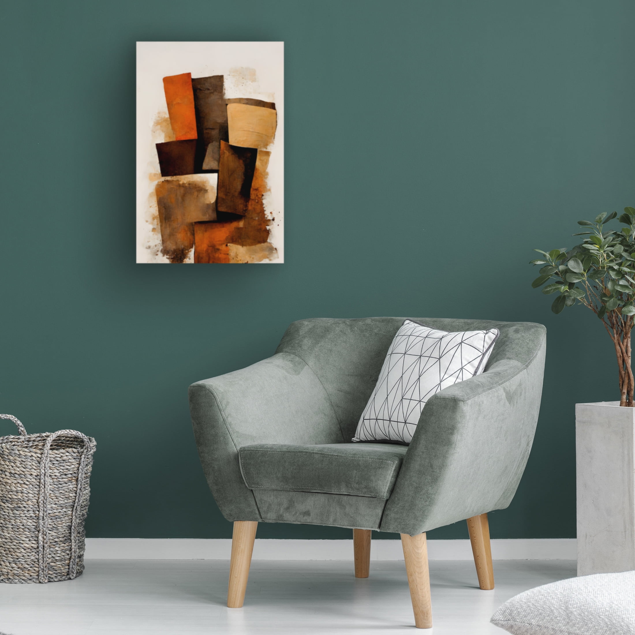 Canvas Wall Art - Treechild 'Turf' Wall Art for Living Room, Bedroom, or Office D?cor by Trademark Fine Art - 30 x 47 Inches