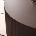 thumbnail image 3 of GZXS 2-Piece Fluted Coffee Tables Set in Dark Brown, 23.6" Large and 18.9" Small MDF Round Nesting Tables for Living Room, No Assembly for Living Space and Home Decor, 3 of 7