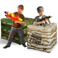 thumbnail image 2 of NINOSTAR Package 4 Combat Battlefield Inflatables, Compatible with Nerf, Laser tag, Water Gun for Boys Birthday Party Activities and Decoration. [Premium Pack], 2 of 8