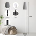 thumbnail image 5 of Sunmory Floor Lamp for Living Room Bedroom,Modern LED Floor Lamp with Remote Control and Stepless Dimmable Colors Temperature & Brightness,Standing Lamps Tall Lamp, 12W Bulb Included(White), 5 of 5