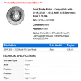 thumbnail image 2 of Front Brake Rotor - Compatible with 2019, 2021 - 2022 Audi RS5 Sportback Base 2.9L V6, 2 of 2