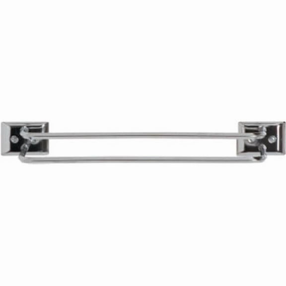 DECKO BATH PRODUCTS 12-Inch Chrome Twin Towel Bar