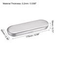 thumbnail image 2 of Unique Bargains Metal Tin Box, 6.89' x 2.36' x 0.71' Empty Tinplate Storage Containers with Hinged Lids, Silver Tone, 2 Pack, 2 of 4