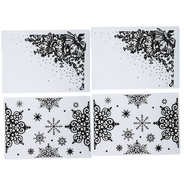 Mgaxyff Embossing Folder Embossing Board 4pcs Embossing Template Plastic Folder Diy Card Making Decoration Craft Supplies Walmart Com Walmart Com