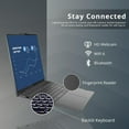 thumbnail image 4 of Lenovo Yoga 7i 16" WUXGA 2-in-1 Touchscreen Laptop, Intel Core i5-1335U, 8GB LPDDR5 RAM, 512GB SSD, Backlit Keyboard, Fingerprint Reader, Intel Iris Xe, FHD Webcam, Grey, Win 11, 32GB USB Card, 4 of 9