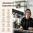 thumbnail image 4 of Resenkos 61-Key Foldable Full-Size Electronic Keyboard with MIDI & Split Function - Black, 4 of 8