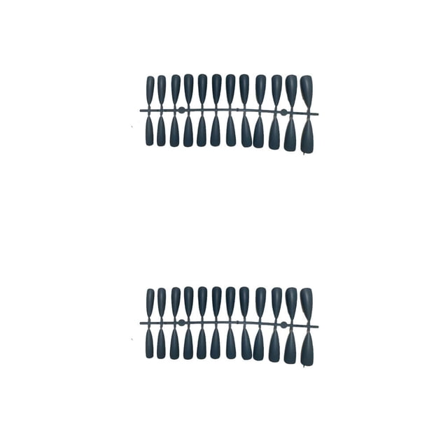 Vogacara Tabletas para mejorar las uñas Aspecto resistente a los arañazos de uñas postizas Cobertura completa Consejos de manicura JM-11Gary Blue JM-11Azul Gary 2piezas Vogacara CBP456178