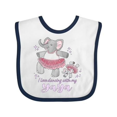 

Inktastic I Love Dancing with My Yaya Gift Baby Boy or Baby Girl Bib