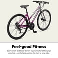 thumbnail image 3 of Schwinn Circuit Hybrid Fitness Bike, 700c Wheel, 21 Speeds, Gray / Purple, 3 of 4