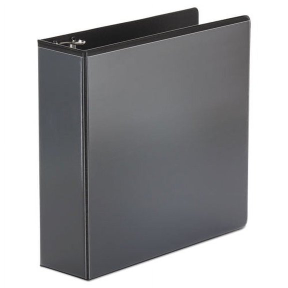 Economy Round Ring View Binder, 3 Rings, 3" Capacity, 11 X 8.5, Black | Bundle of 2 Each