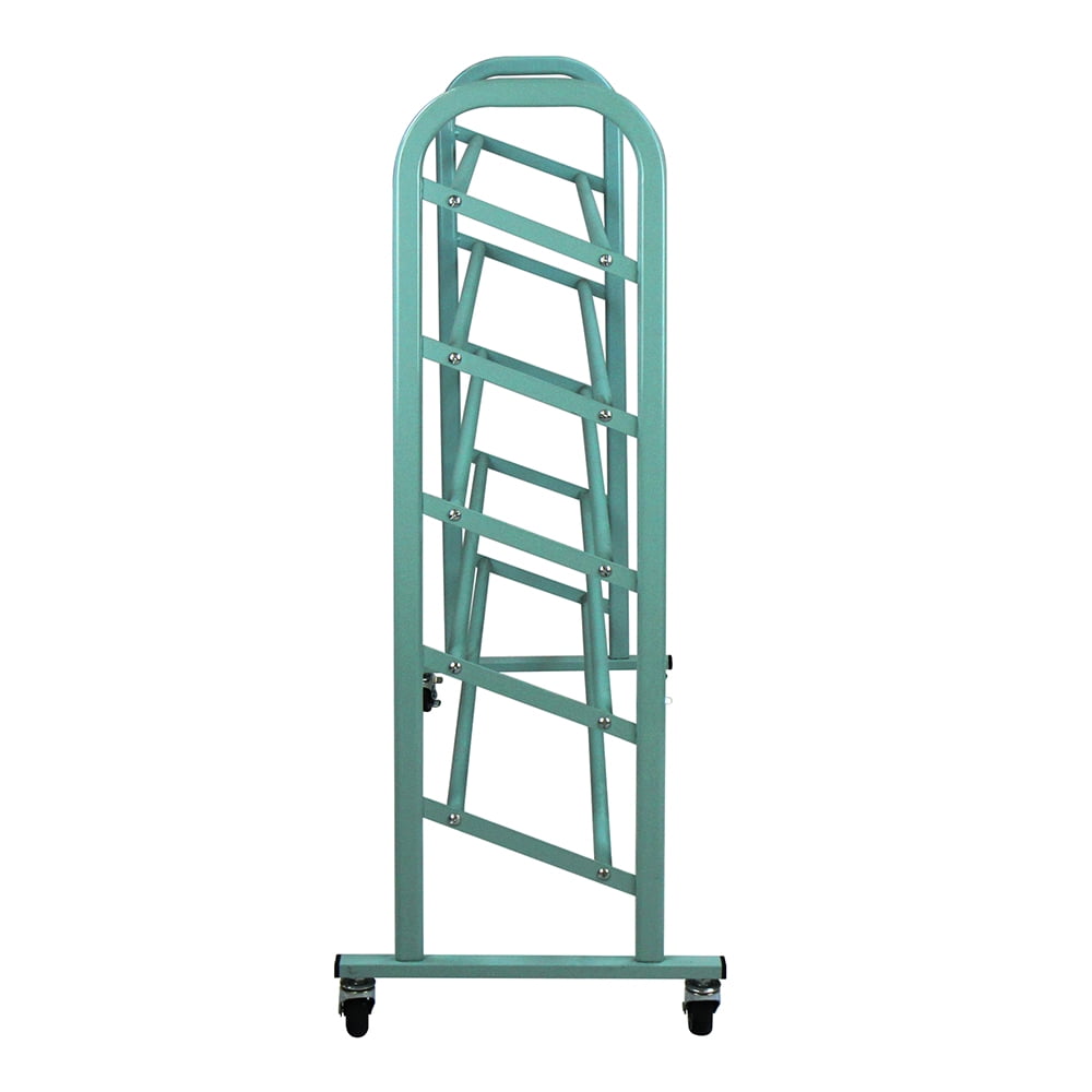 Oceanstar 5SR1606 5-Tier Metal Shoe Rack, Turquoise Color, 43 L x 13.75 W x 34.5 H inches, Fits 18 to 20 Pairs of Shoes