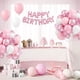 thumbnail image 4 of Globos Rosas y Blancos, 60 Unidades, 12 Pulgadas, Confeti Rosa y para Decoración de Fiesta de Cumpleaños de Despedida de Soltera Estilo Bohemio., 4 of 5