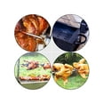 thumbnail image 1 of 1pc BBQ Forks Stainless Steel Rotate Barbecue Tool Rotisserie Prongs Forks BBQ Forks, 1 of 6