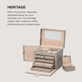 thumbnail image 2 of Joyero WOLF Heritage de peltre mediano con funda de viaje, 2 of 6