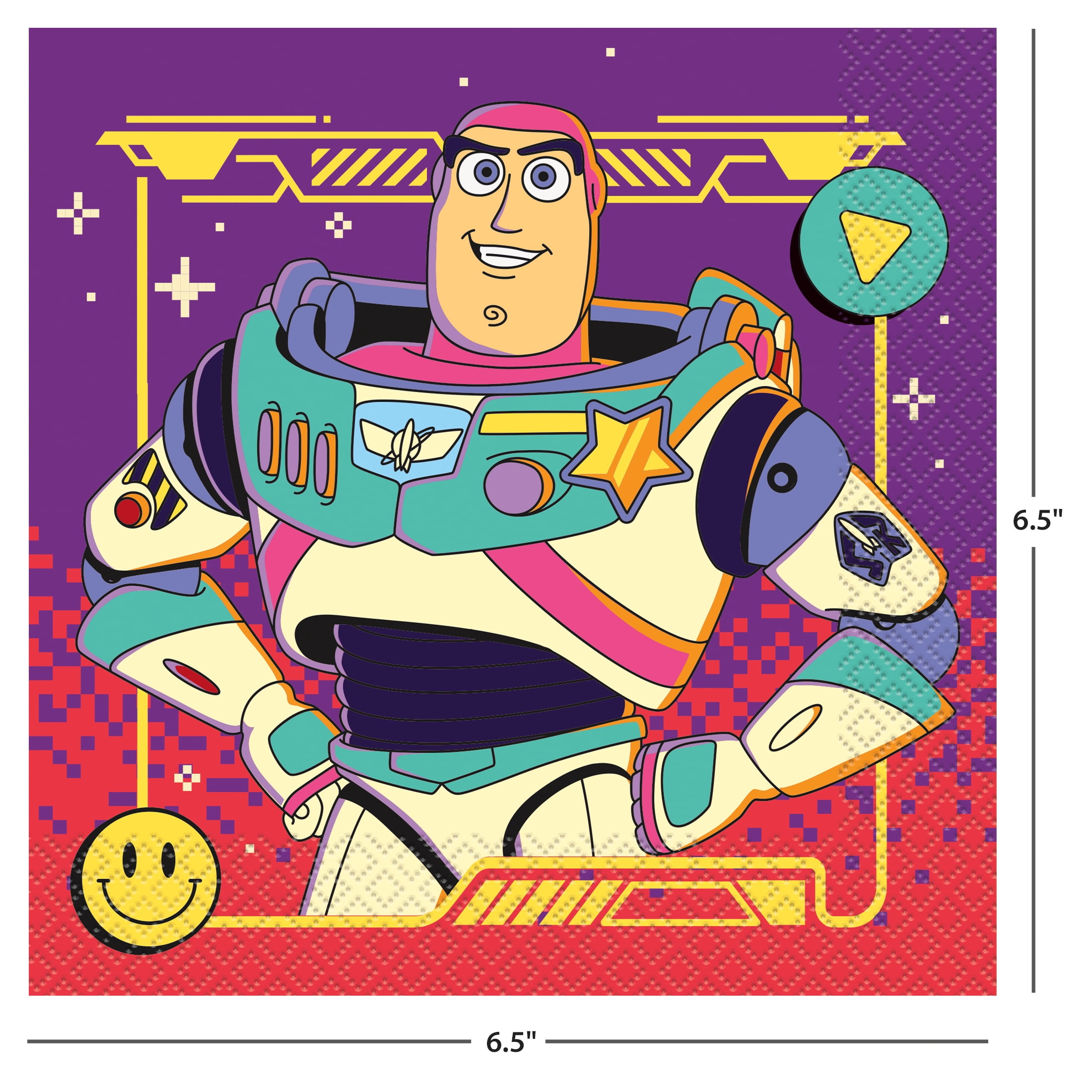 Toy Story 16 Count 6.5IN x 6.5IN Multicolor Lunch Napkins