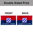 thumbnail image 4 of Dutern Double Sided Army 3rd Infantry division Flag Banner 3 Ply with Brass Grommets 12x18 Inch, 4 of 4
