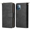 thumbnail image 2 of Feishell for Apple iPhone 13 (6.1 inch) Wallet Case for Women Men,Premium PU Leather Magnetic Clasp Zipper 9 Card Slots Folio Flip Holder Shockproof Purse Phone Case with Wrist Strap,Black, 2 of 8