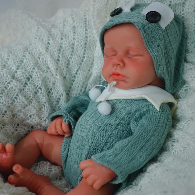 Muñeca Reborn, Softmary, realista, 30 cm, silicona completa, 1 kg