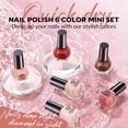 thumbnail image 2 of Modelones Jelly Nail Polish of 6 Colors Sheer Nude Mini Nail Polish Set Natural Jelly Red Pink Brown Colors Quick Dry Nail Polish Kit for DIY Valentine's Day Nail Art Salon Home Gift for Women Girl, 2 of 8