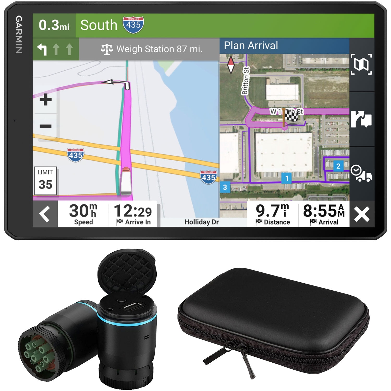 Garmin dezl OTR1010 10" GPS Truck Navigator Bundle with eLog Compliant