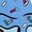 Blue, variant on Men’s Ice Cream Print Swim Trunks, Quick Dry Loose Fit Board Shorts with Drawstring for Beach & Casual Summer Wear Purple M