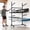 Black, variant on 80"H Freestanding Kayak Storage Rack Heavy‑Duty Steel Adjustable Stand with Lockable Wheels 1000 LBS Capacity Watercraft Storage Holder for 4 Kayaks Canoes SUP Paddleboards 45.87"W*28.94"D*80"H