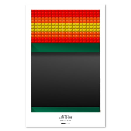 Houston Astros 11" x 17" Minimalist Astrodome Wall Art