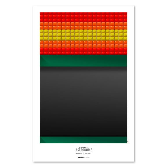 Houston Astros 11" x 17" Minimalist Astrodome Wall Art