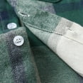 thumbnail image 6 of Boys Cotton Shirts Button-Down Short Sleeve Shirts Casual Summer Plaid Shirts with Pocket, 6 of 9