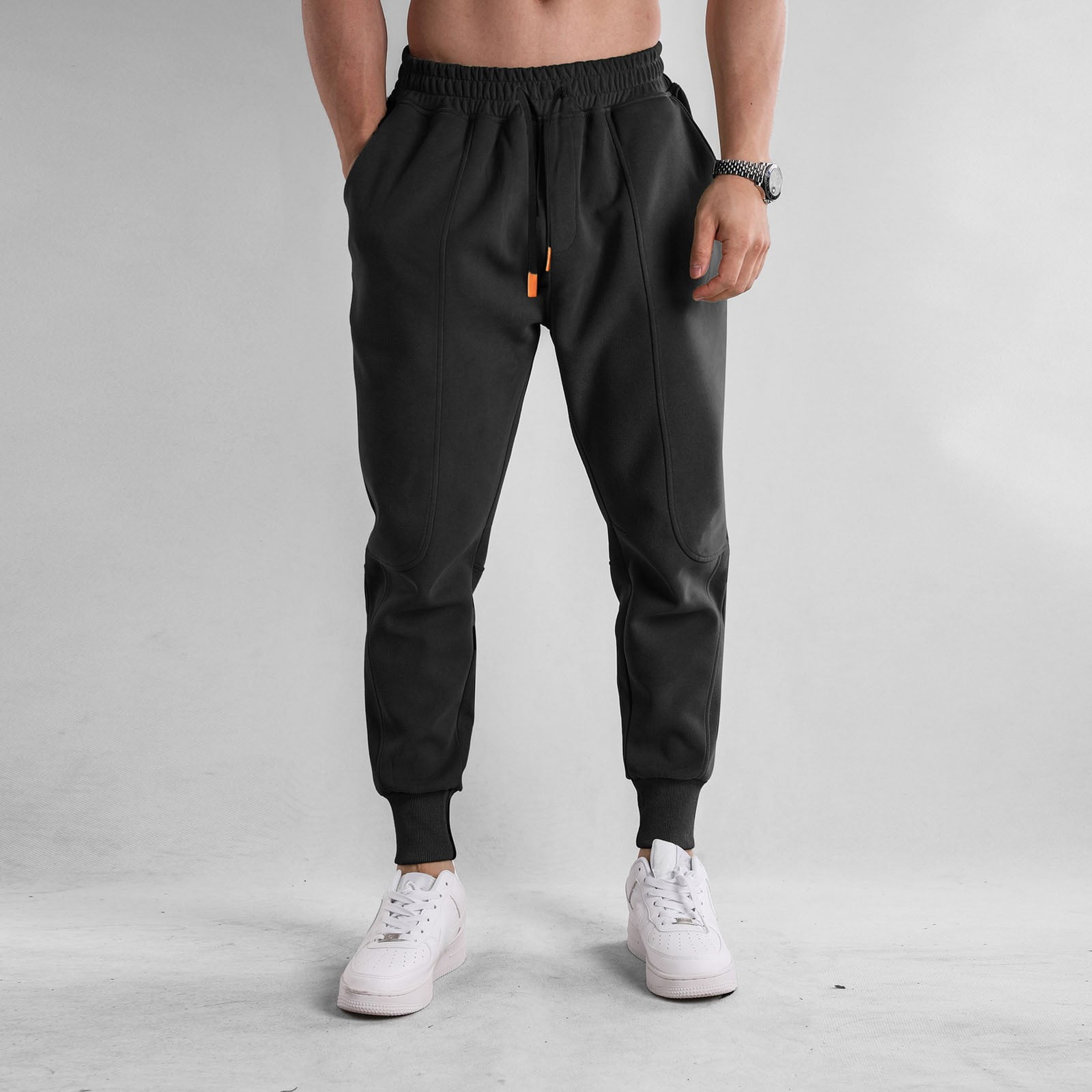Homme Hommes Pantalons Elastiques Ceinture Decontractee Hommes Mode Multi Poche Grande Taille Cargo Pantalons Sport Decontracte Quotidien en Plein Air Entrainement Pantalons Sport Pantalons Casual Pan...