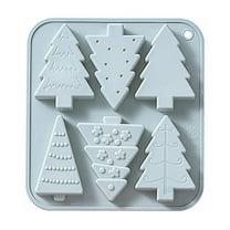 Christmas Tree Silicone Cake Pan 3D Baking Mold – 1PC Large & Mini Tree Shapes for Holiday Cookies, Chocolate, Soap Making, Candy, Ice Cubes, DIY Christmas Baking & Party Treats