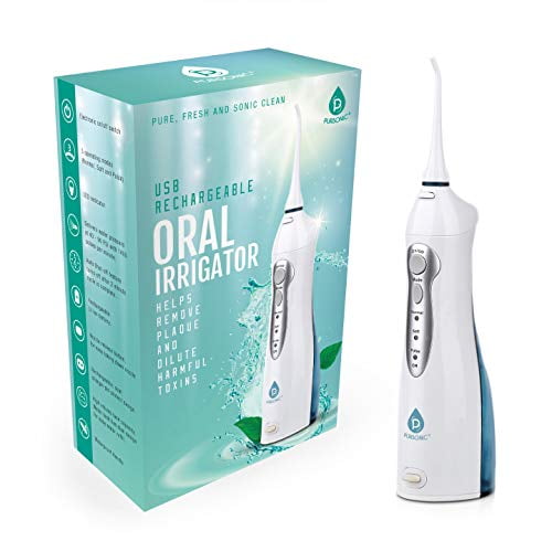 Pursonic USB Rechargeable Oral Irrigator Water Flosser, Helps Remove