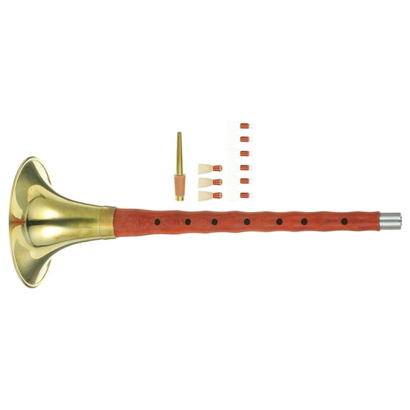 GOOHOCHY Folk Wind Musical Instrument Assorted Color Suona 1 Set 14.2x3.7x3.7in