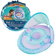 Swimways Sun Canopy Inflatable Baby Spring Float for Kids 9-24 Months, Mermaid Design