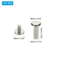 thumbnail image 2 of 24 Sets Chicago Screws, 3x10mm(DxH) Chicago Screws Phillips Binding Post Screw Bolts Leather Rivets 304 Stainless Steel Fasteners for Leather Belt Scrapbook Photo Albums, Silver, 2 of 6