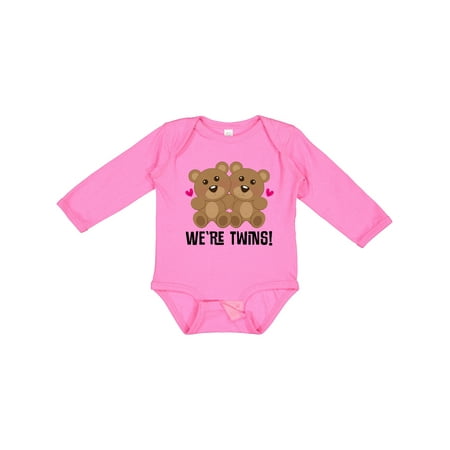 

Inktastic Twin Bears Baby Clothes Gift Gift Baby Boy or Baby Girl Long Sleeve Bodysuit