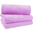 thumbnail image 2 of Summark 3 Pieces The Rag Company-Sports And Sports Towels-Gym, Sports, Fitness, Spa, Super Soft, Super Absorbent, Quick-Drying High-Quality Microfiber, 27.5" X 11.8" (Light Purple), 2 of 5